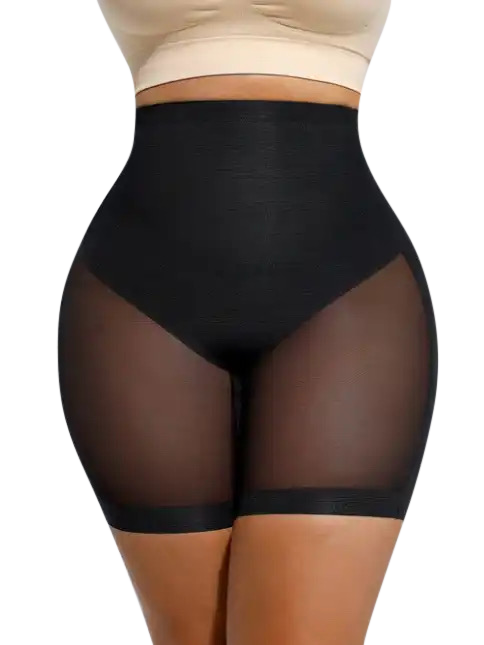 tummy slimming mesh short