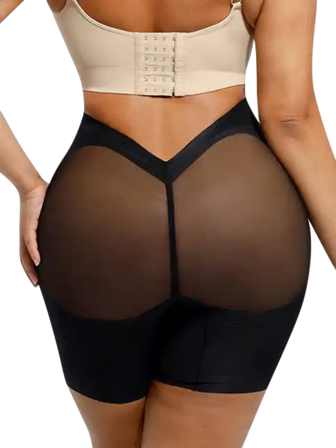 tummy slimming mesh short